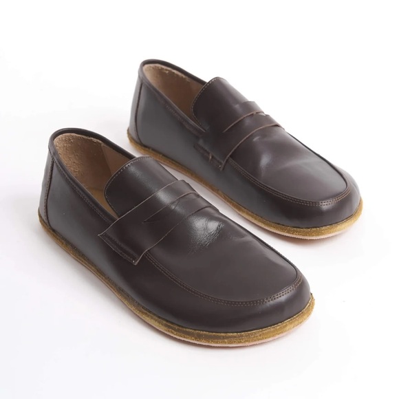 Pelanir Shoes - NWT | Sardis Leather Barefoot Women Penny Loafers - Brown